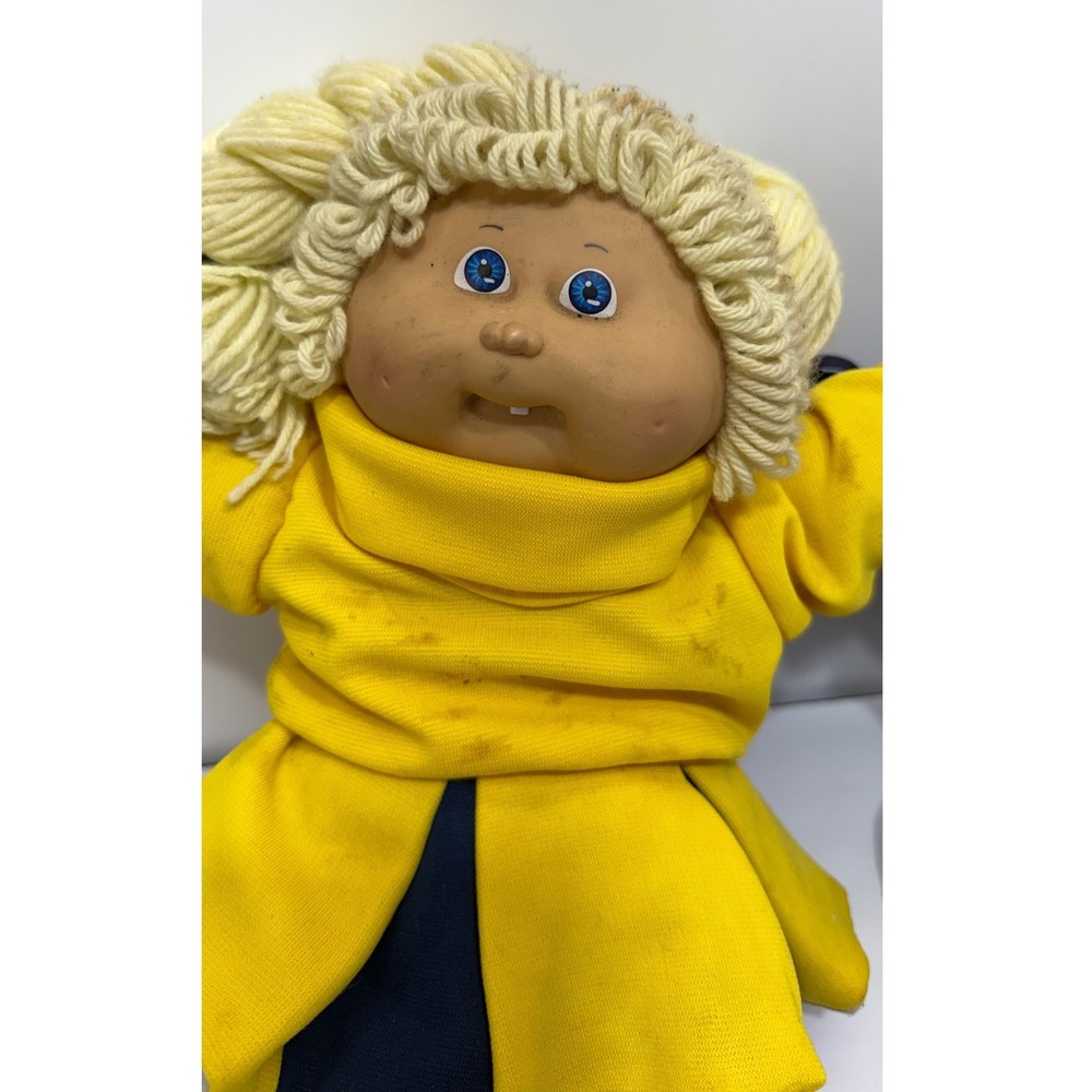Vintage Cabbage Patch Kids Coleco Cheerleader Dolls Xavier Roberts 1985 Pair - Picture 7 of 10